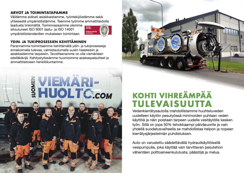 esite suomen viemärihuollolle, taitto