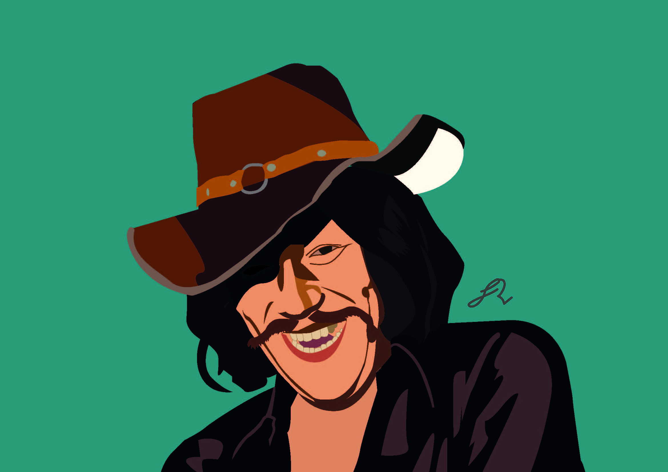 Irwin Goodman -vektorigrafiikka teos