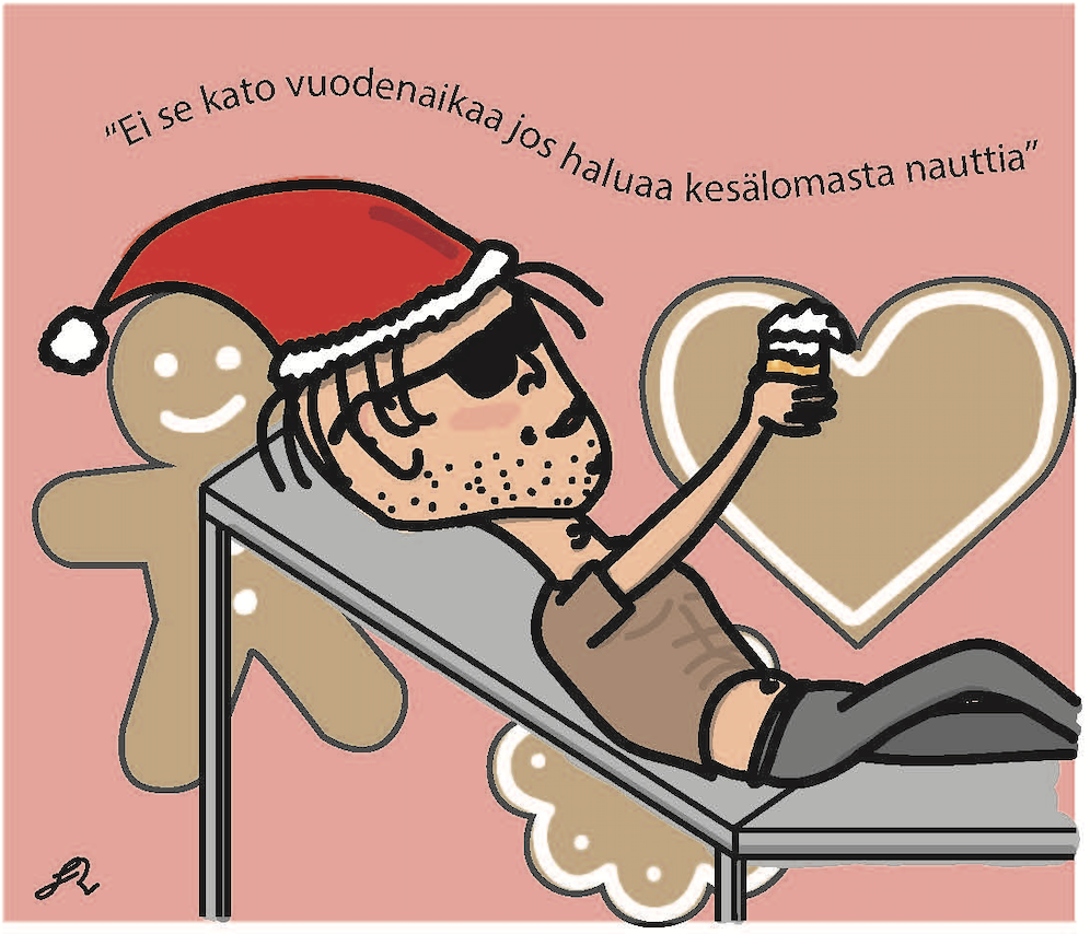 joulukortti, huumori